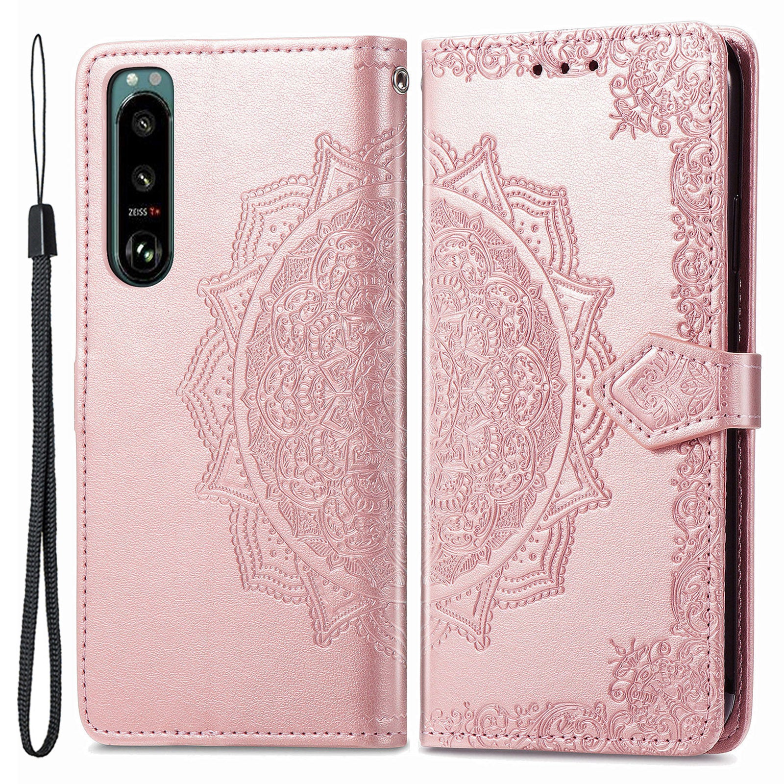 For Sony Xperia 5 IV 5G Embossed Mandala Pattern Phone Cover Shell Magnetic Clasp Wallet Stand Function PU Leather Flip Phone Case For Sony Xperia 5 IV 5G Embossed Mandala Pattern Phone Cover Shell Magnetic Clasp Wallet Stand Function PU Leather Flip Phone Case